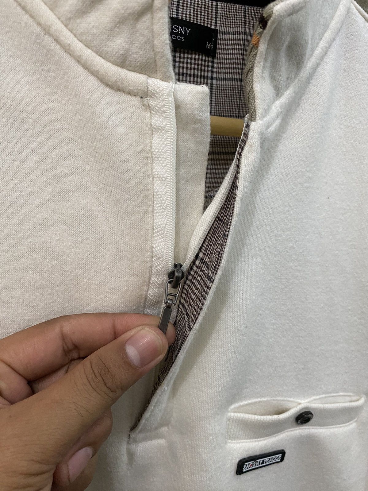 Yohji Yamamoto Yohji Yamamoto White Sweatshirt Size US M / EU 48-50 / 2 - 6 Thumbnail