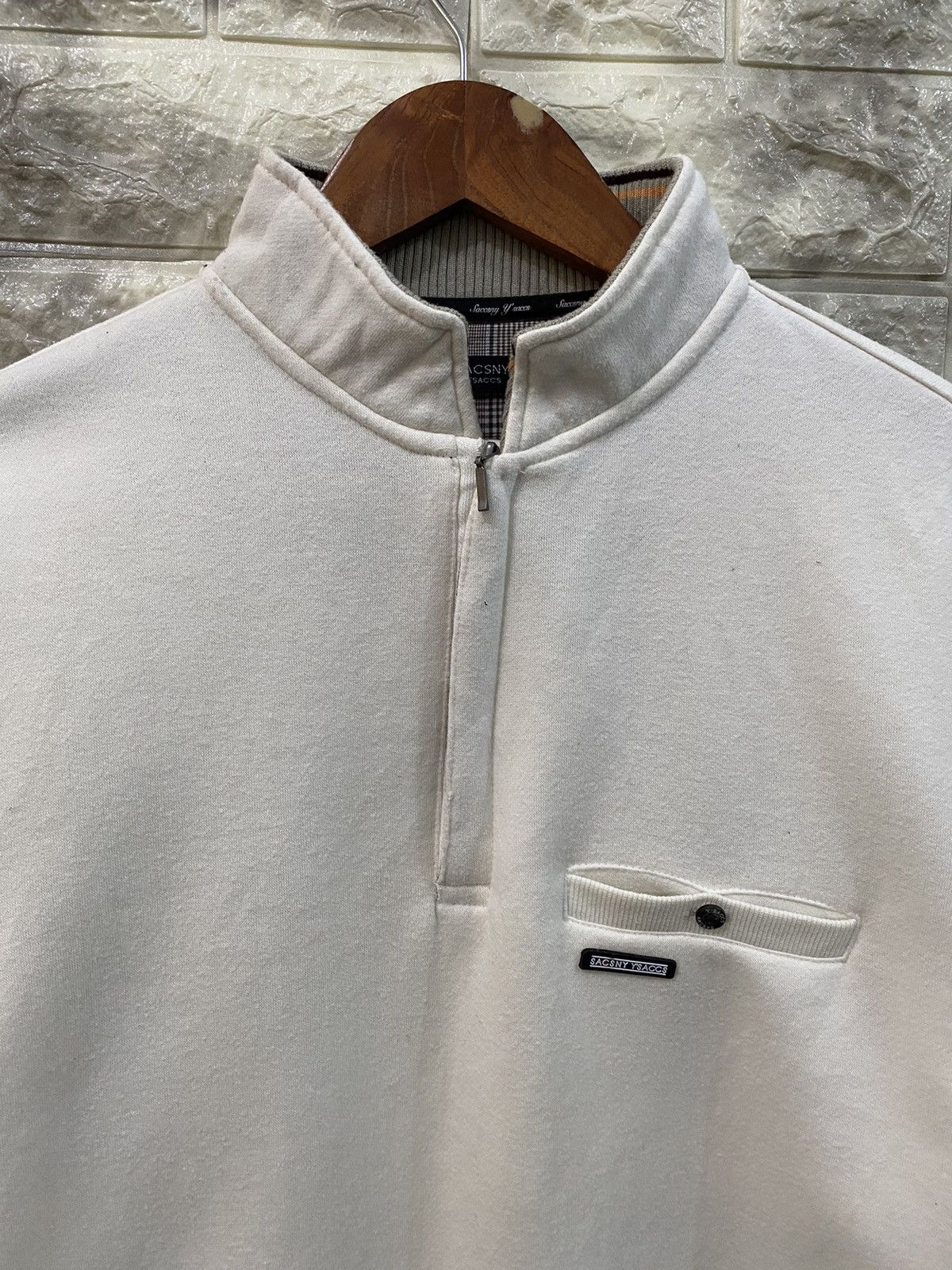 Yohji Yamamoto Yohji Yamamoto White Sweatshirt Size US M / EU 48-50 / 2 - 2 Thumbnail
