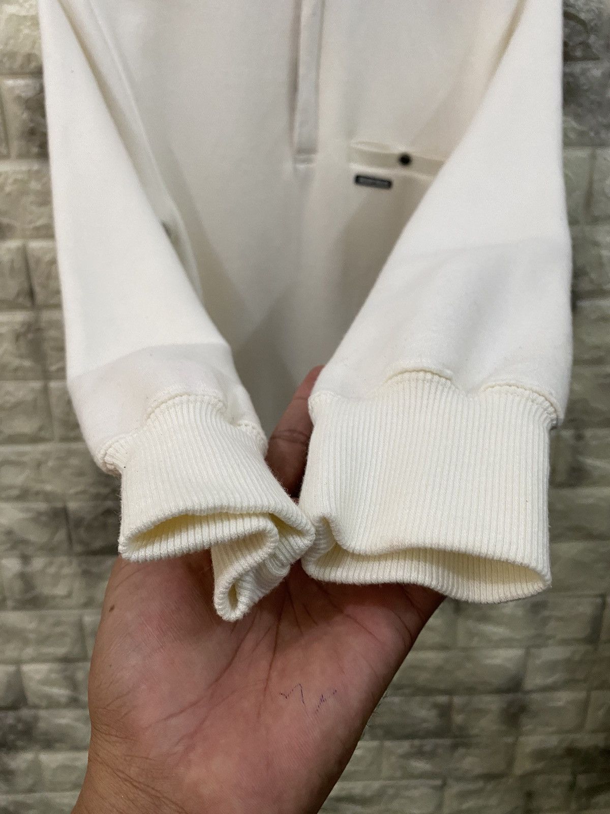 Yohji Yamamoto Yohji Yamamoto White Sweatshirt Size US M / EU 48-50 / 2 - 7 Thumbnail