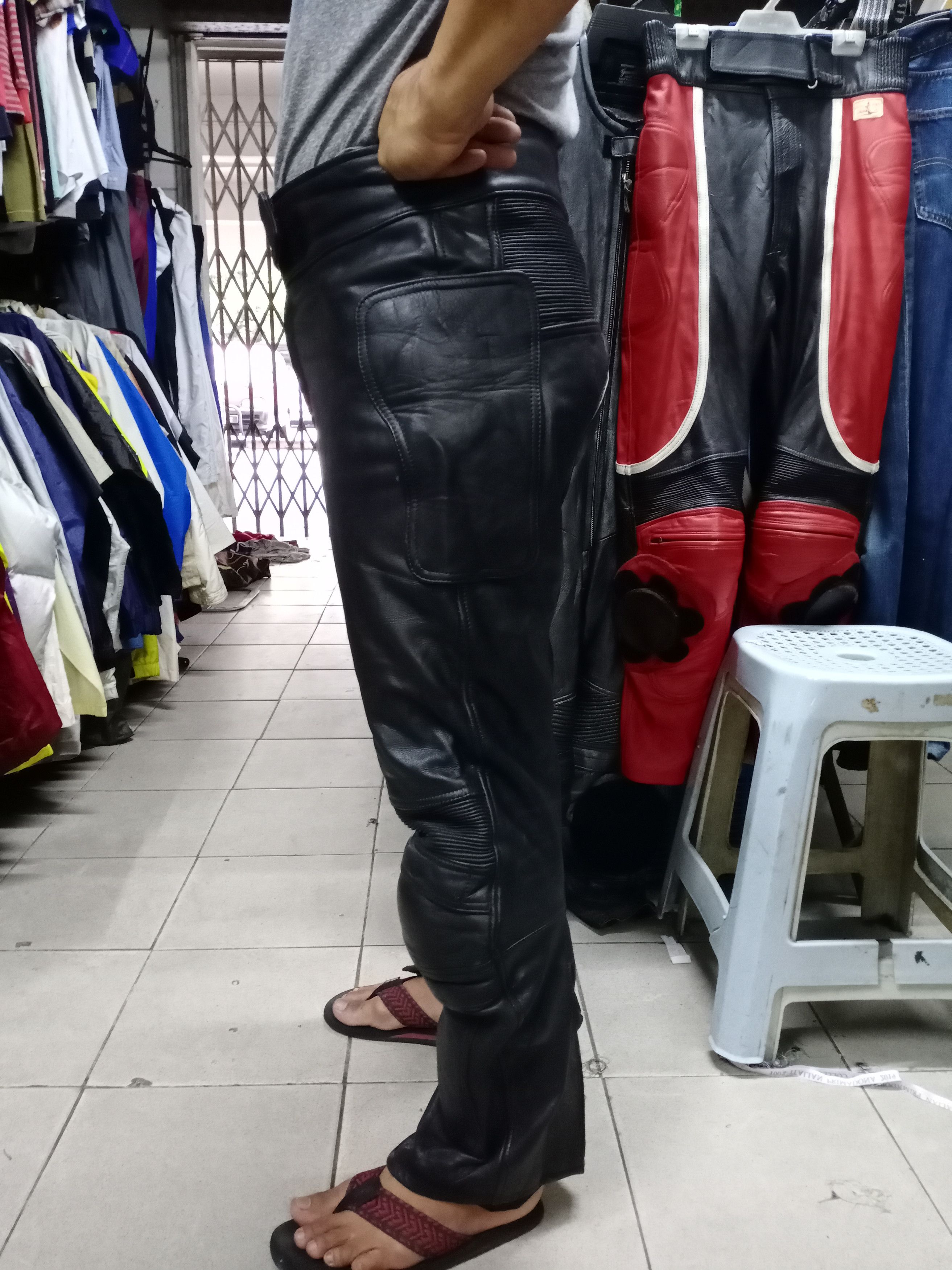 Designer × Leather tobel world fashion for tasty rider(full leather) Size US 34 / EU 50 - 4 Thumbnail