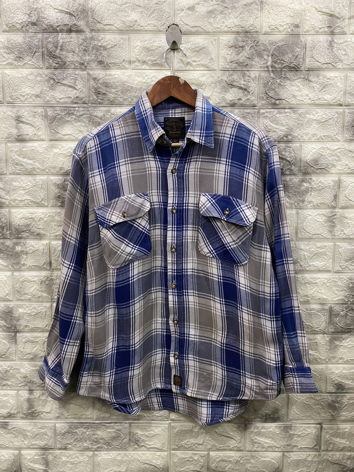 Flannel × Vintage Vintage Boon Pat Button Flannel Size US M / EU 48-50 / 2 - 1 Thumbnail