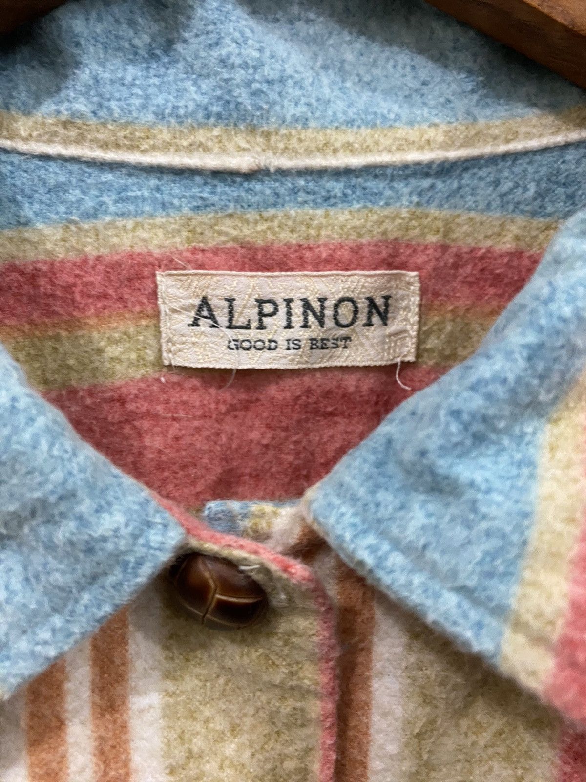 Vintage Alpinon Button Shirt Nice Design