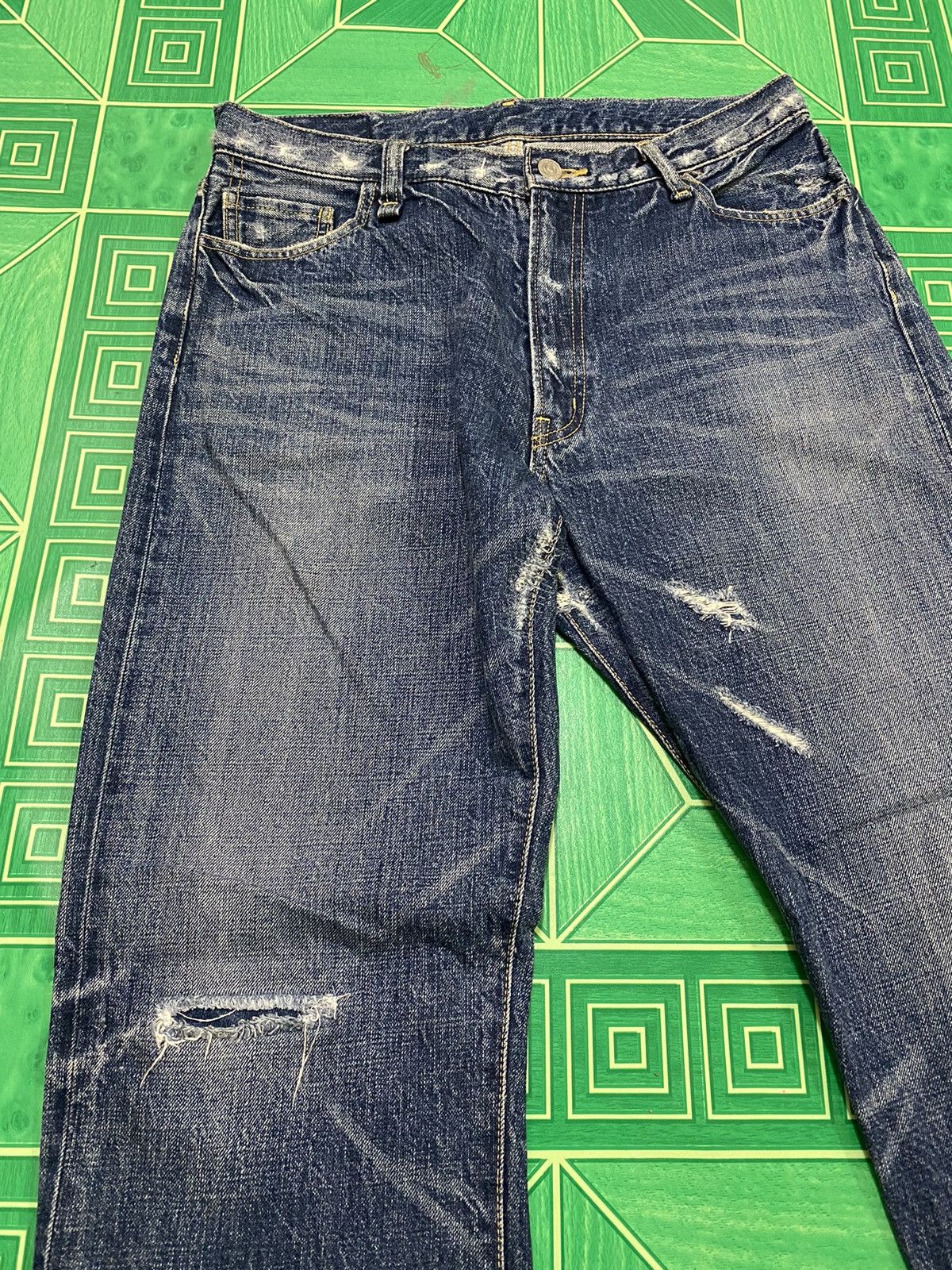 Hysteric Glamour × Sophnet. × uniform experiment SOPHNET Distressed Designed Denim Jeans Size US 32 / EU 48 - 13 Thumbnail