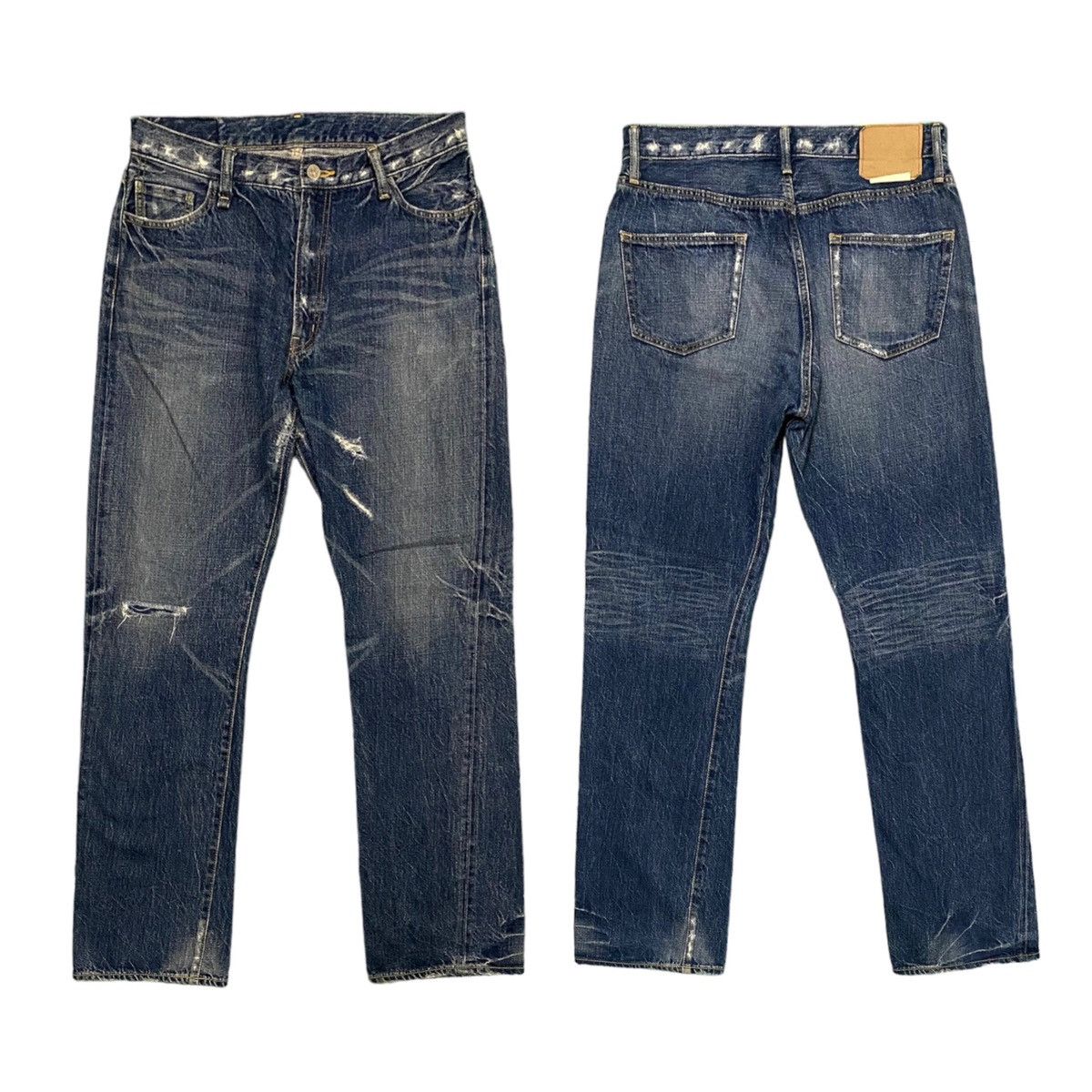 Hysteric Glamour × Sophnet. × uniform experiment SOPHNET Distressed Designed Denim Jeans Size US 32 / EU 48 - 1 Thumbnail