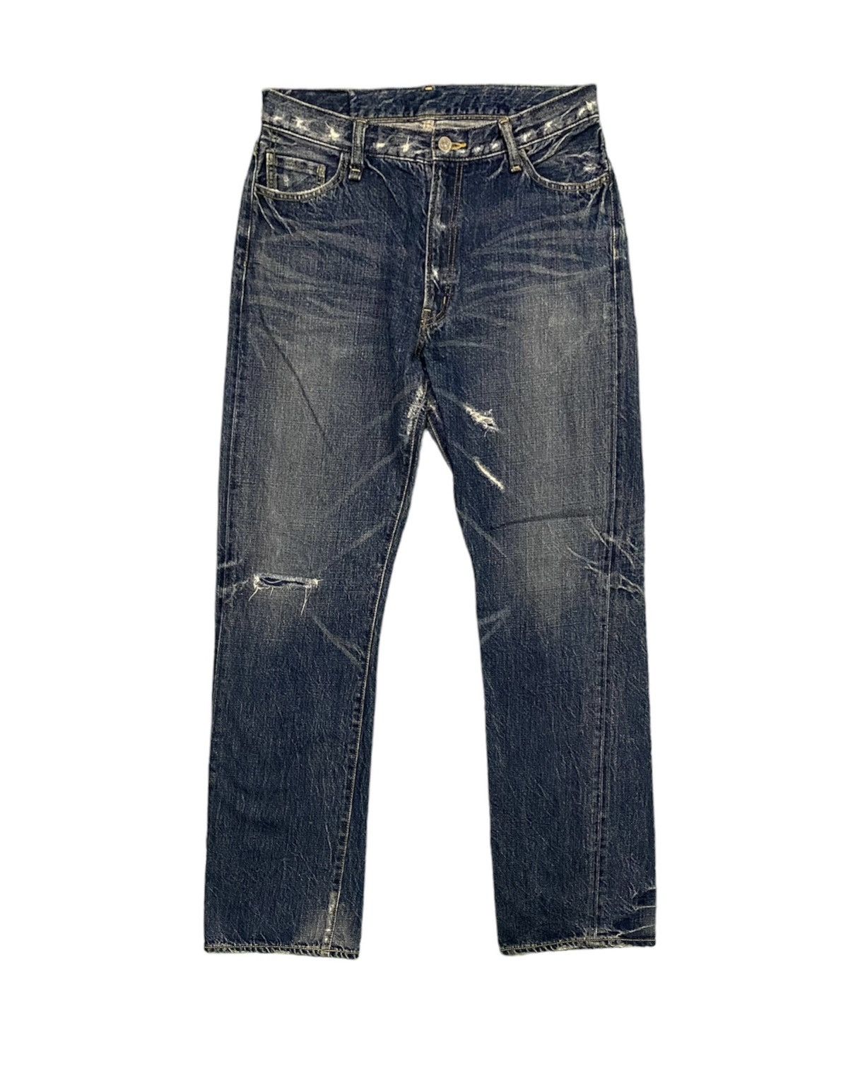 Hysteric Glamour × Sophnet. × uniform experiment SOPHNET Distressed Designed Denim Jeans Size US 32 / EU 48 - 2 Thumbnail