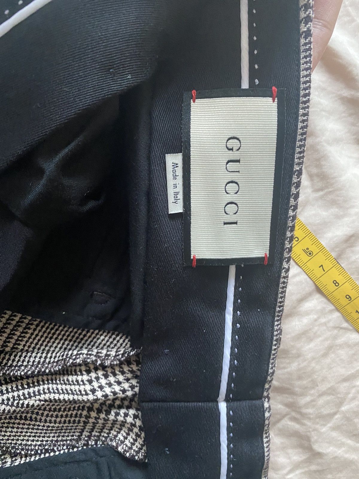 Gucci Gucci wide leg checked trouser as worn by Harry styles Size US 32 / EU 48 - 6 Thumbnail