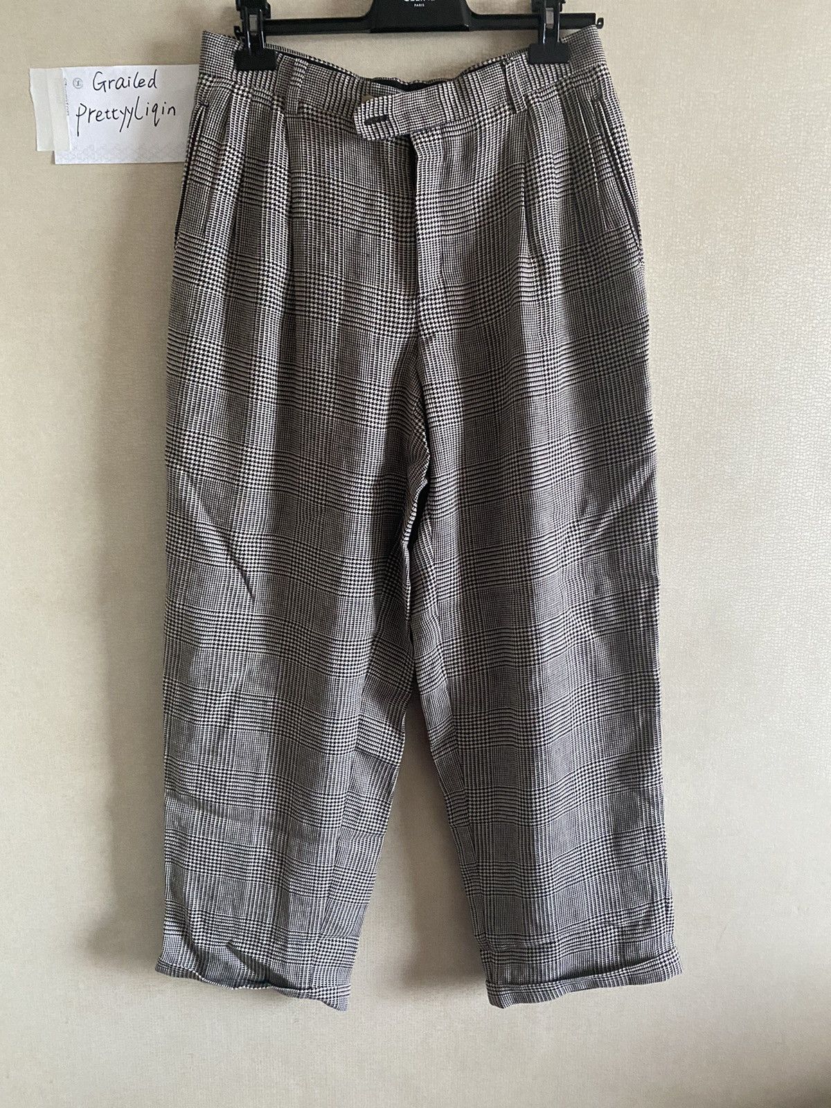 Gucci Gucci wide leg checked trouser as worn by Harry styles Size US 32 / EU 48 - 2 Thumbnail
