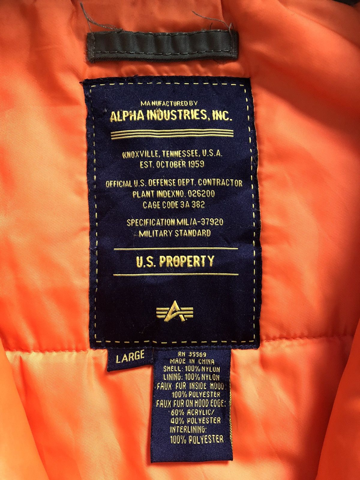 Alpha Industries Alpha Industries N-3B(N) Parka Size US L / EU 52-54 / 3 - 5 Thumbnail