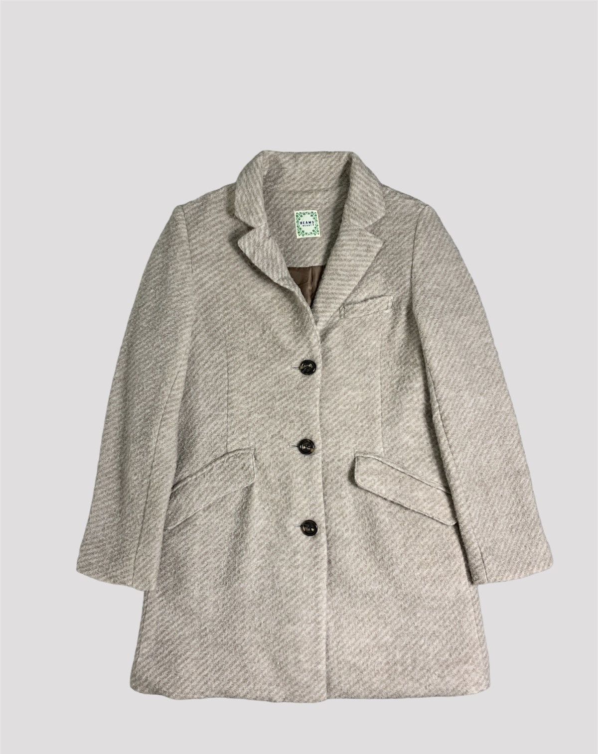 Beams Plus Vintage Beams Heart Cashmere Wool Coat Size M / US 6-8 / IT 42-44 - 1 Thumbnail