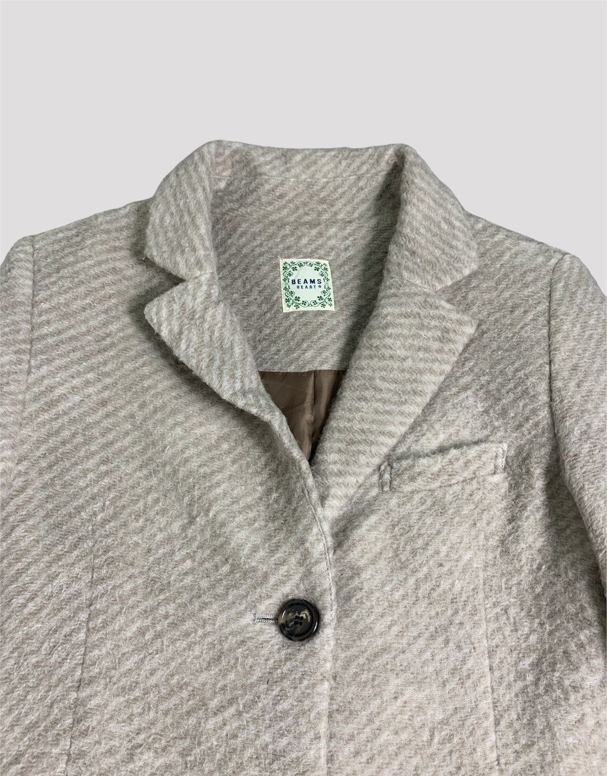 Beams Plus Vintage Beams Heart Cashmere Wool Coat Size M / US 6-8 / IT 42-44 - 4 Thumbnail