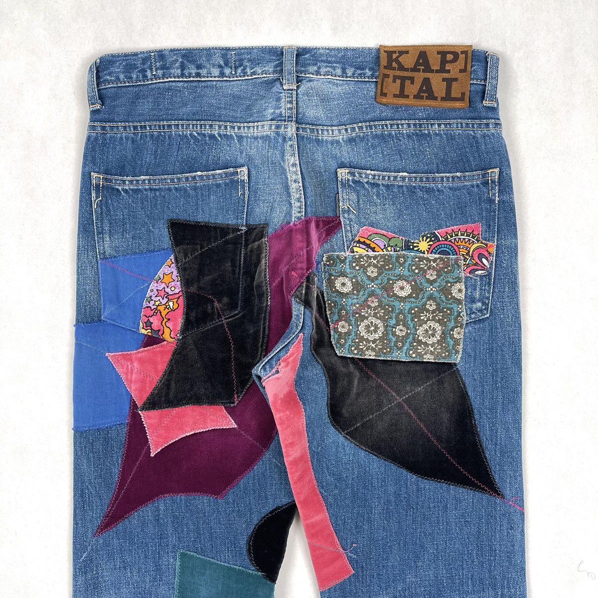 Kapital Kountry FW14 Psychedelic Denim Jeans Size US 30 / EU 46 - 7 Thumbnail