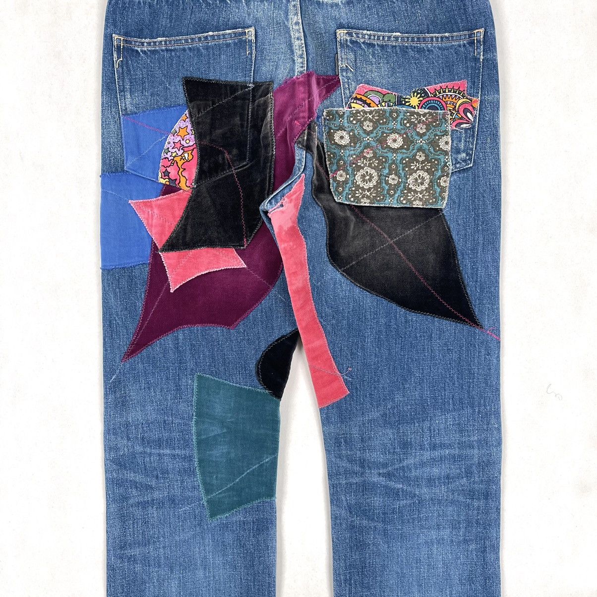 Kapital Kountry FW14 Psychedelic Denim Jeans Size US 30 / EU 46 - 8 Thumbnail