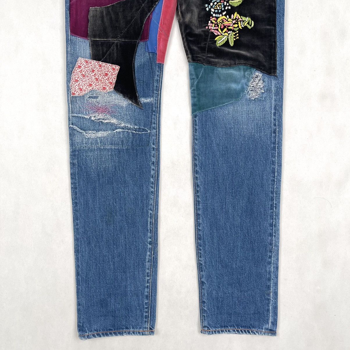 Kapital Kountry FW14 Psychedelic Denim Jeans Size US 30 / EU 46 - 6 Thumbnail