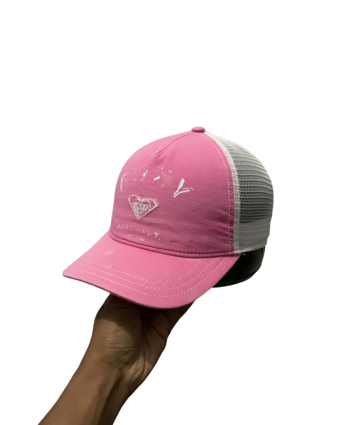Japanese Brand ROXY Surf Faded Pinky Trucker Hat Size ONE SIZE - 1 Thumbnail
