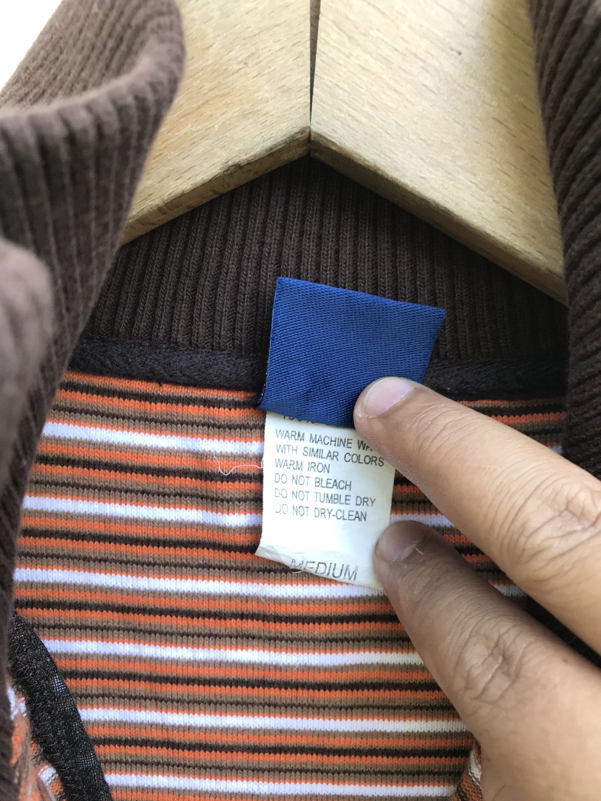 Hang Ten Hang Ten Striped Zipper Sweater Size US M / EU 48-50 / 2 - 4 Thumbnail