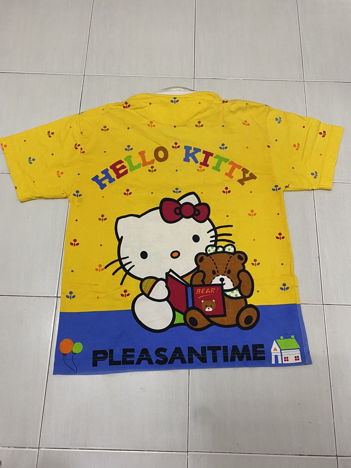 Japanese Brand VINTAGE HELLO KITTY FULL PRINT POLO T-SHIRT Size US XL / EU 56 / 4 - 2 Thumbnail