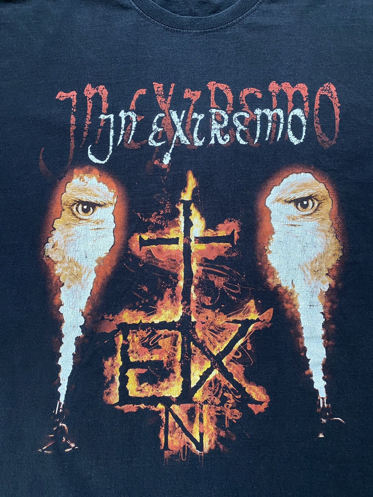 Band Tees Vintage Y2K In Extremo T Shirt Tee Rammstein Slipknot Size US XL / EU 56 / 4 - 2 Thumbnail