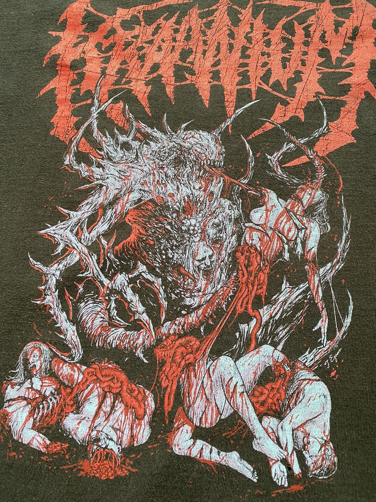 Band Tees Vintage Y2K Kraanium Torture T Shirt Tee Sinister Goatwhore Size US M / EU 48-50 / 2 - 3 Thumbnail