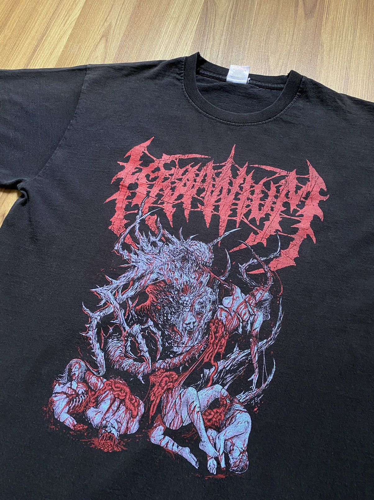 Band Tees Vintage Y2K Kraanium Torture T Shirt Tee Sinister Goatwhore Size US M / EU 48-50 / 2 - 2 Thumbnail