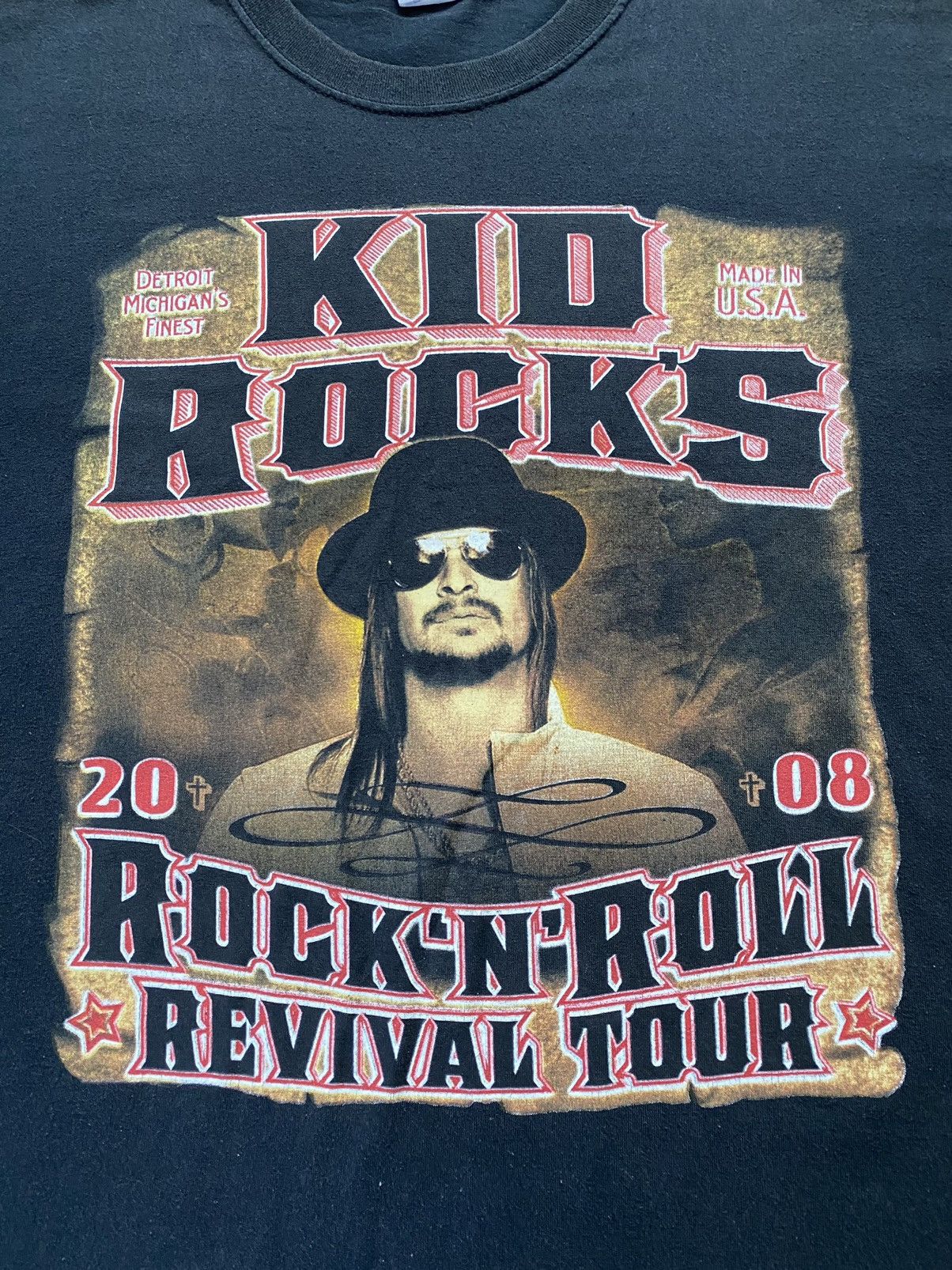 Band Tees Vintage Y2K Kid Rocks 2008 Tour T Shirt Tee Rob Zombie Size US XL / EU 56 / 4 - 2 Thumbnail