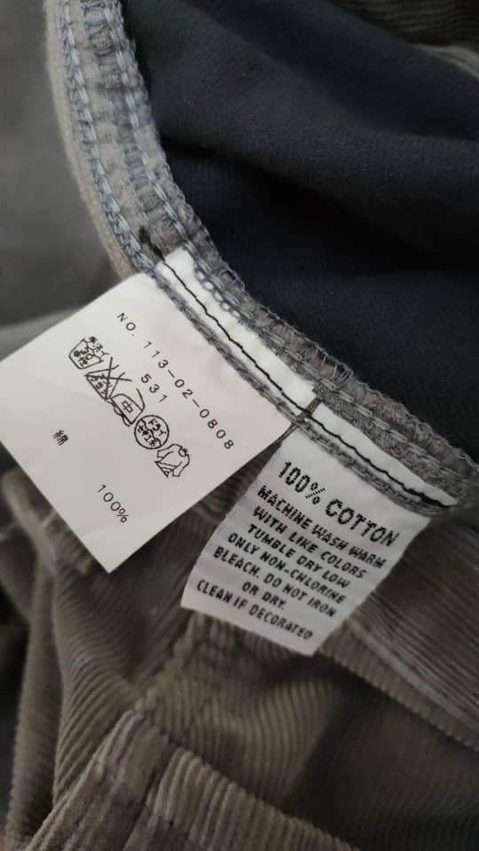 Japanese Brand Non Fiction baggy Corduroy Size US 34 / EU 50 - 3 Thumbnail