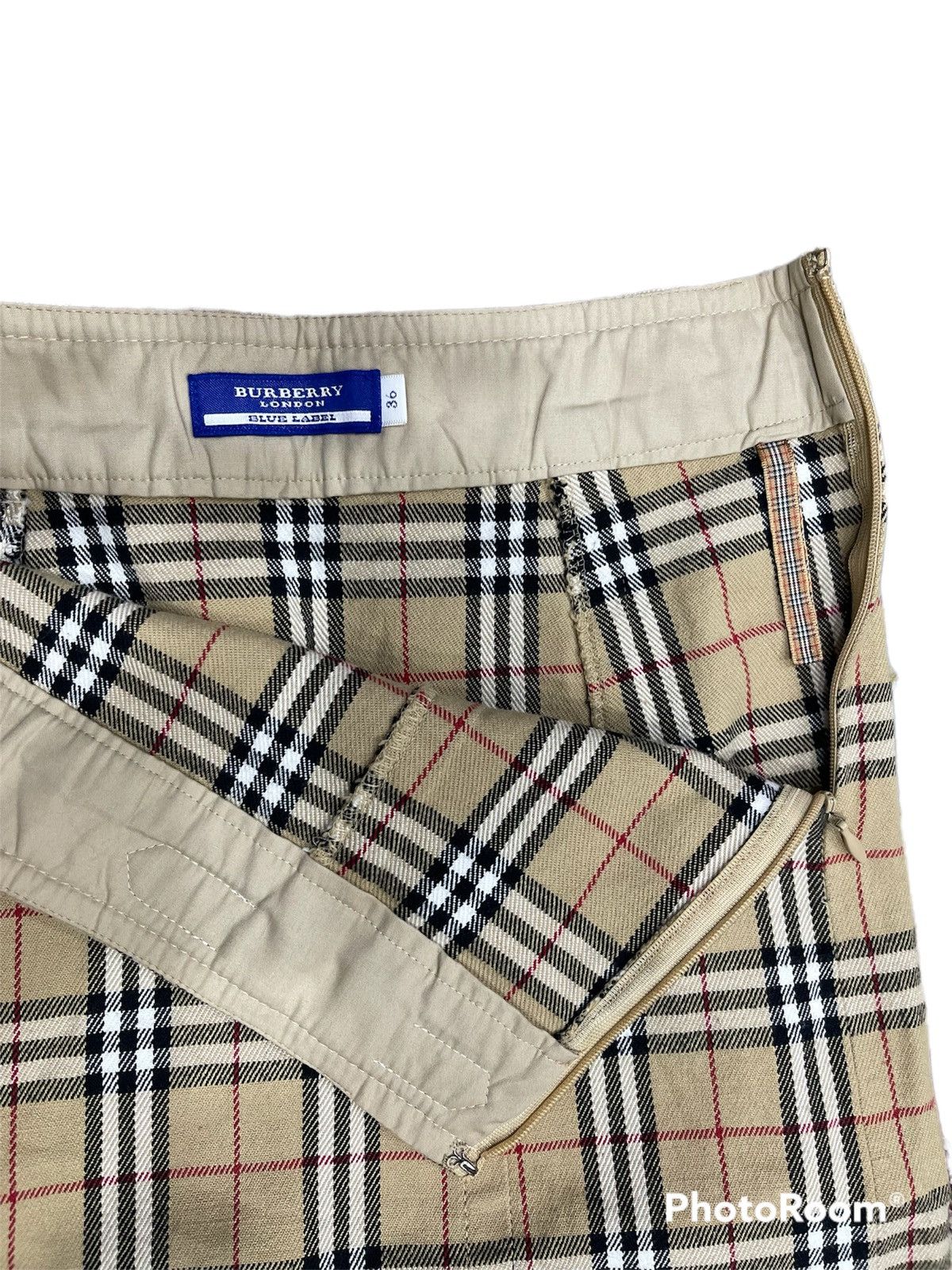 Burberry × Designer Burberry Novacheck Midi Skirt Size XS / US 0-2 / IT 36-38 - 3 Thumbnail