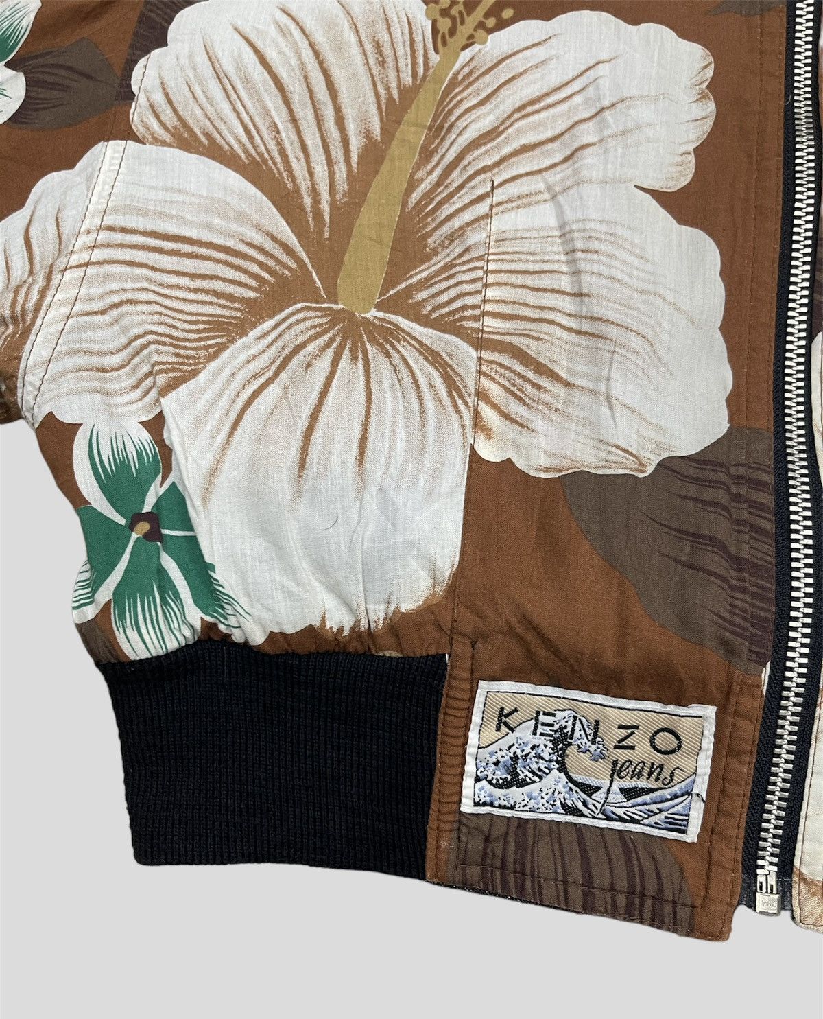 Designer × Kenzo × Vintage Kenzo Cropped Floral Reversible Jacket Size ONE SIZE - 5 Thumbnail