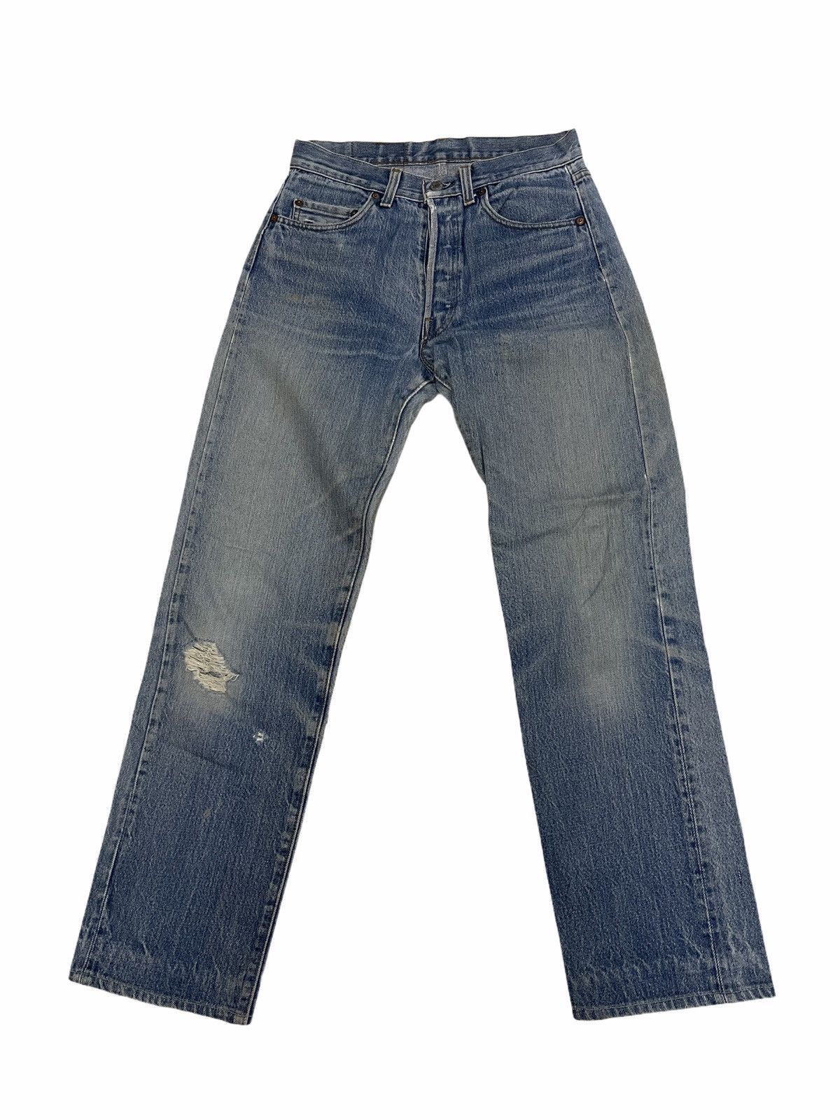 Levi's Vintage Clothing × Vintage Vintage Levi’s 501 x 80s Distressed Jeans made in USA Size US 30 / EU 46 - 1 Thumbnail