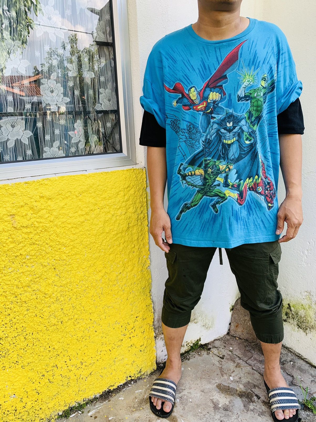 DC Comics × Vintage Dc Comics characters vintage blue T-Shirt tee Size US XL / EU 56 / 4 - 10 Thumbnail
