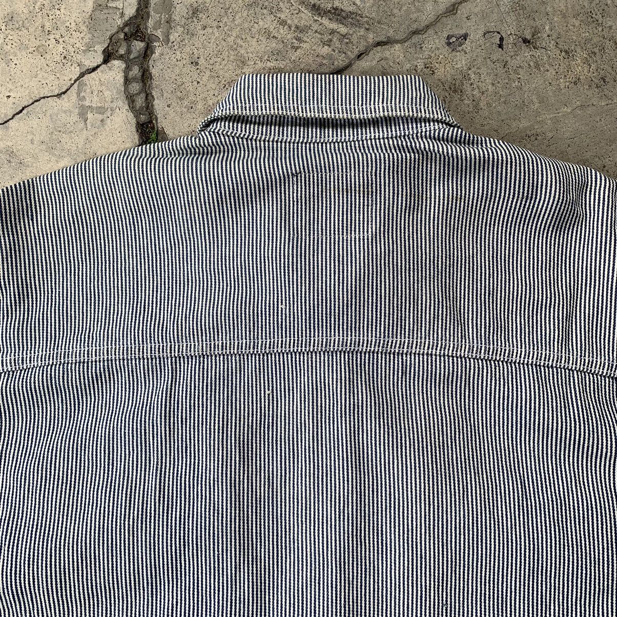 Japanese Brand × Uniqlo × Vintage Uniqlo striped light jacket workwear workers style jacket Size US L / EU 52-54 / 3 - 13 Thumbnail