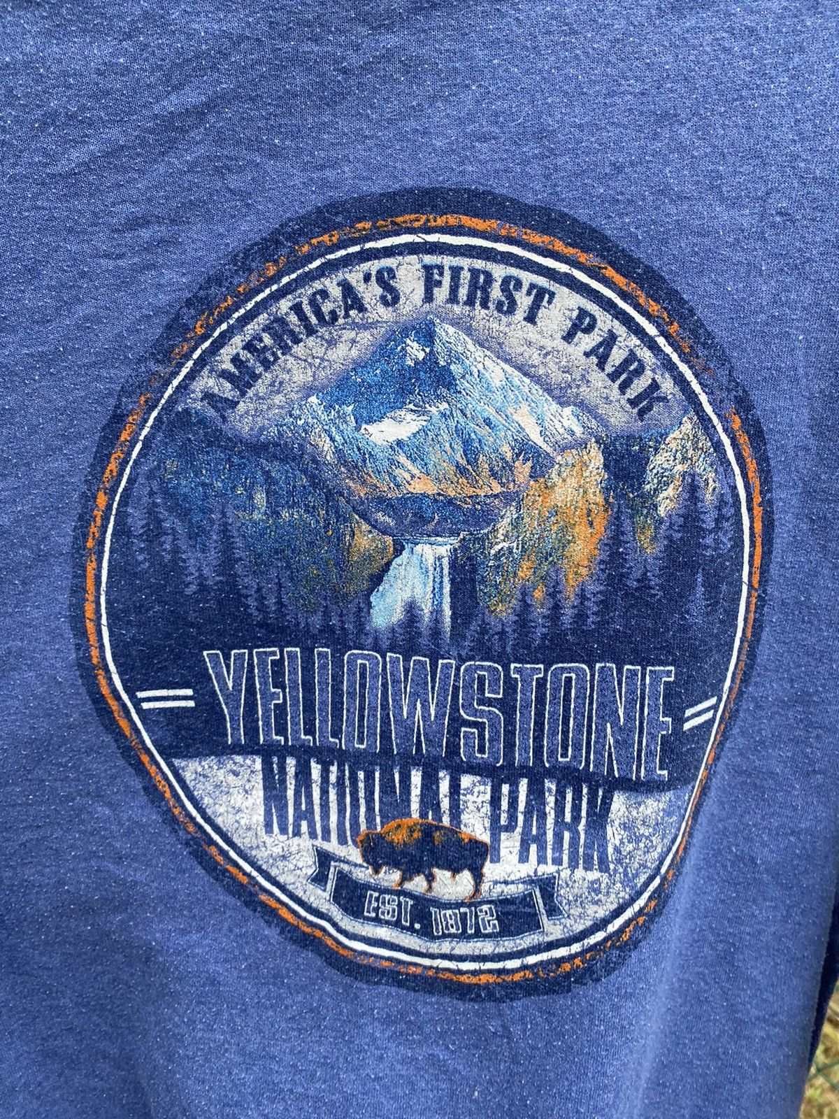 Jerzees × Vintage Vtg YellowStone National Park Sweater Size US L / EU 52-54 / 3 - 2 Thumbnail