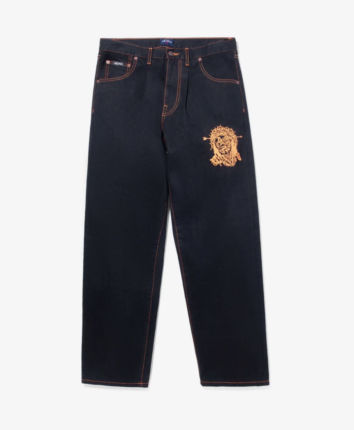 Noah x Jesus Piece Pleated Black Jeans