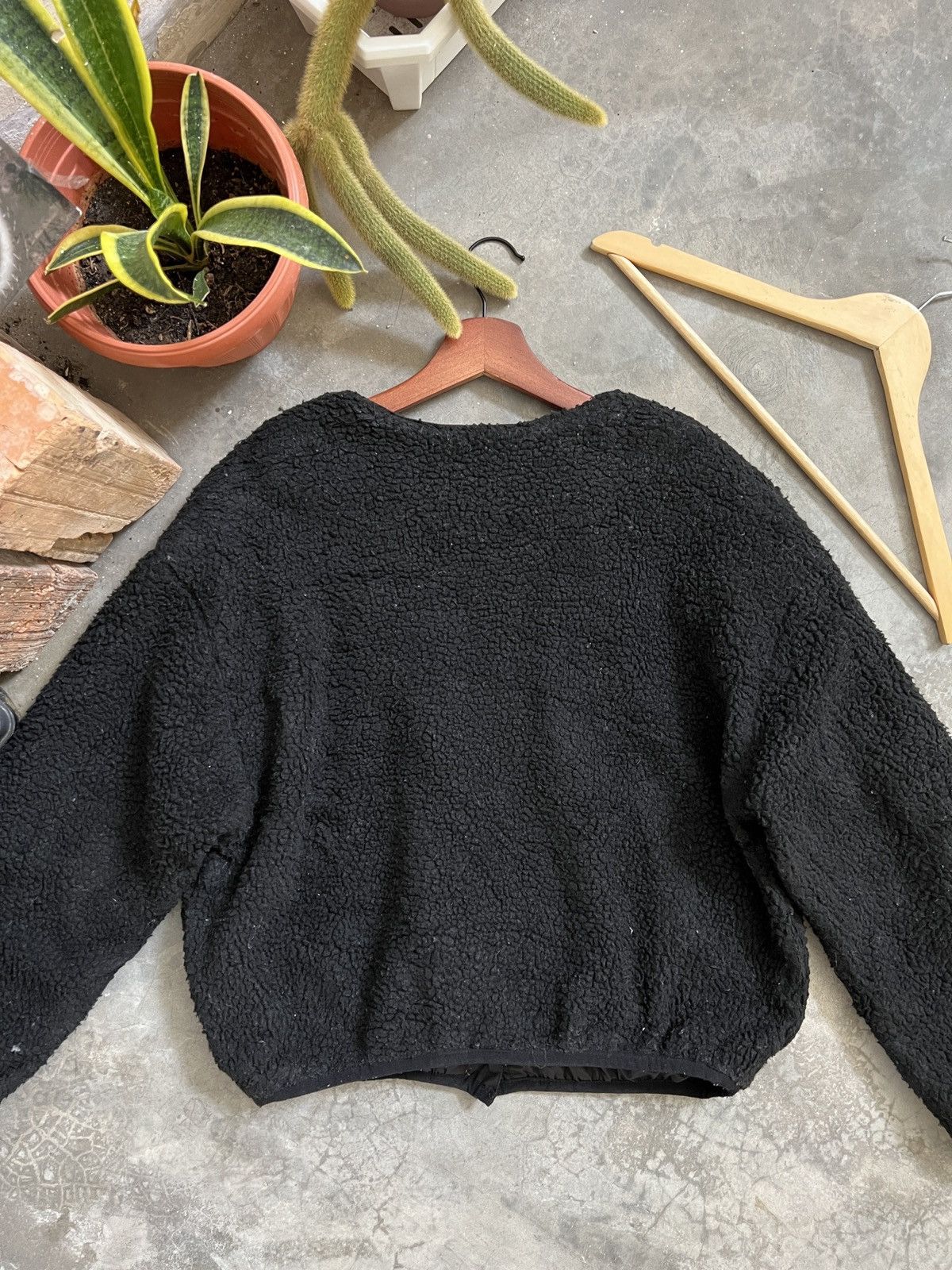 Japanese Brand VINTAGE🔥 Deep Pile Sherpa Riversible Snap Button Cardigan Size US L / EU 52-54 / 3 - 5 Thumbnail
