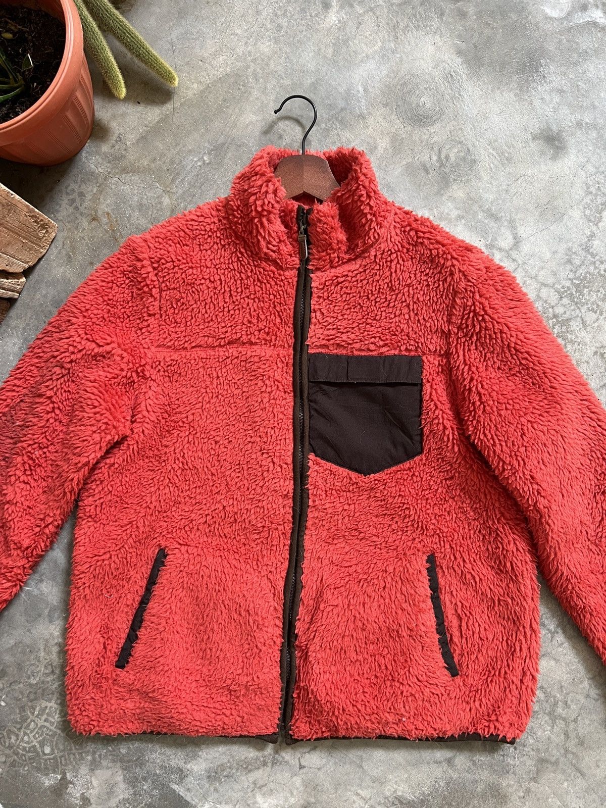 Japanese Brand × Vintage Vintage 🏴‍☠️ Topvalu Deep Pile Sherpa Jacket With Pocket Size US M / EU 48-50 / 2 - 2 Thumbnail
