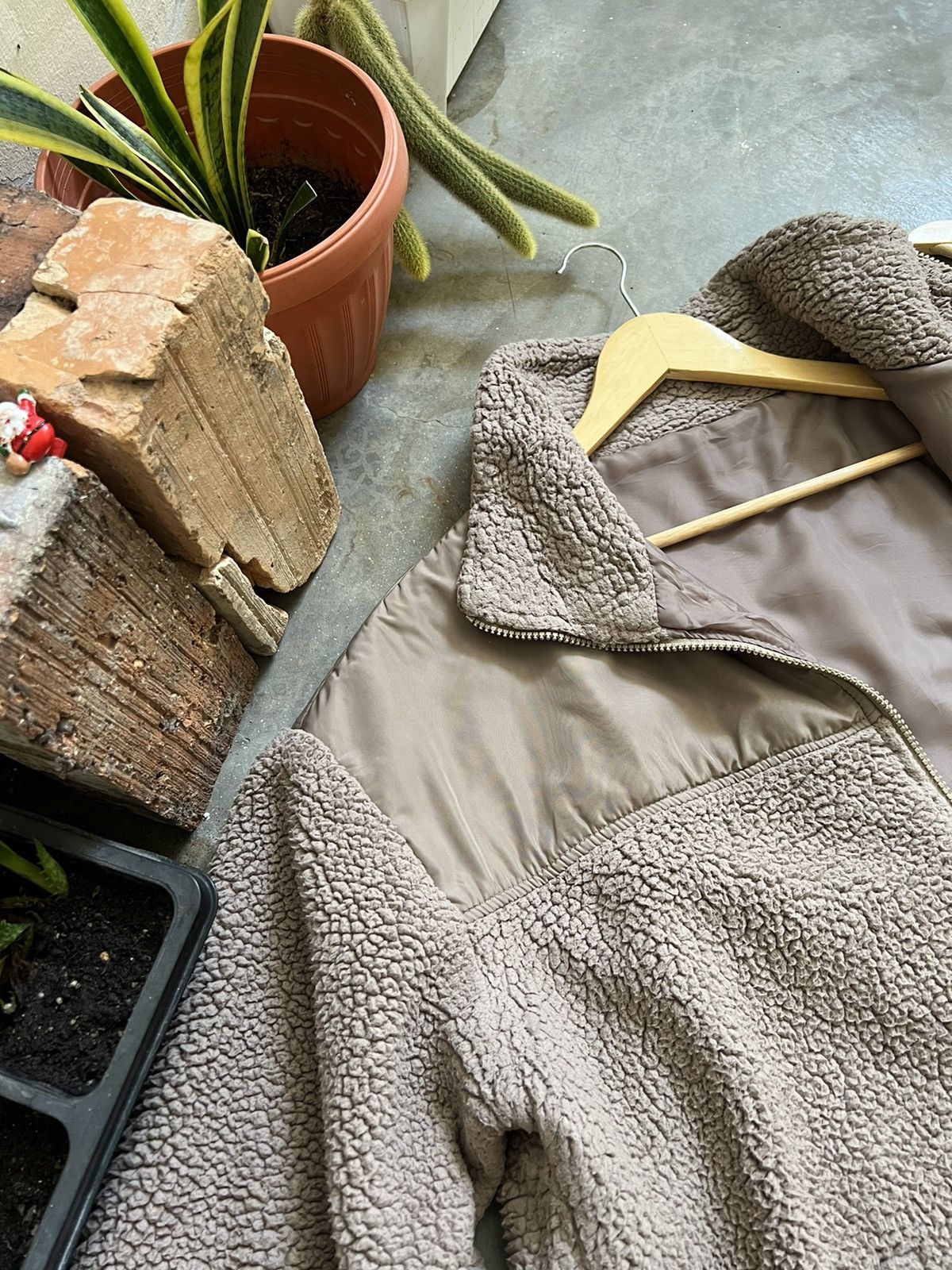Japanese Brand × Vintage Japanese 🏴‍☠️ Deep Pile Sherpa Quilted Jacket With Pocket Size US M / EU 48-50 / 2 - 6 Thumbnail