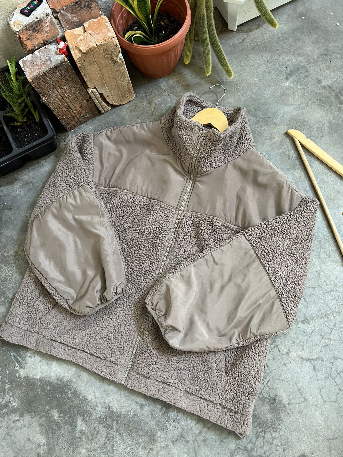 Japanese Brand × Vintage Japanese 🏴‍☠️ Deep Pile Sherpa Quilted Jacket With Pocket Size US M / EU 48-50 / 2 - 10 Thumbnail
