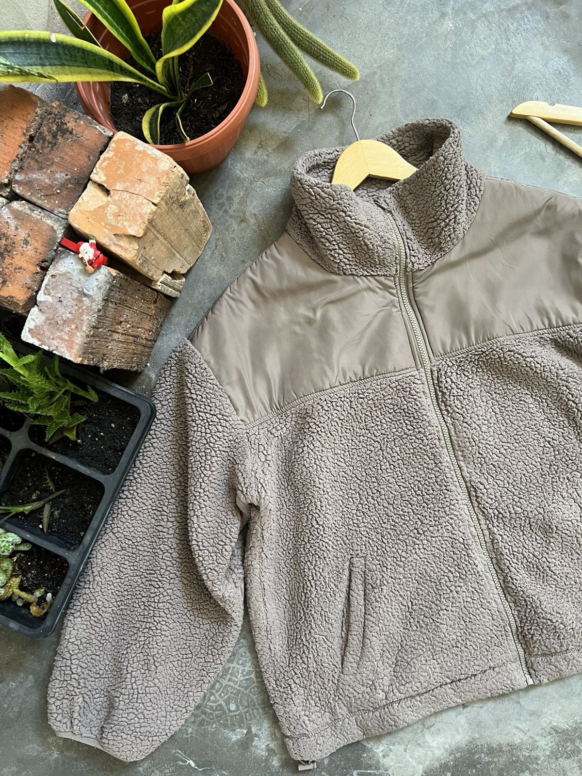 Japanese Brand × Vintage Japanese 🏴‍☠️ Deep Pile Sherpa Quilted Jacket With Pocket Size US M / EU 48-50 / 2 - 3 Thumbnail