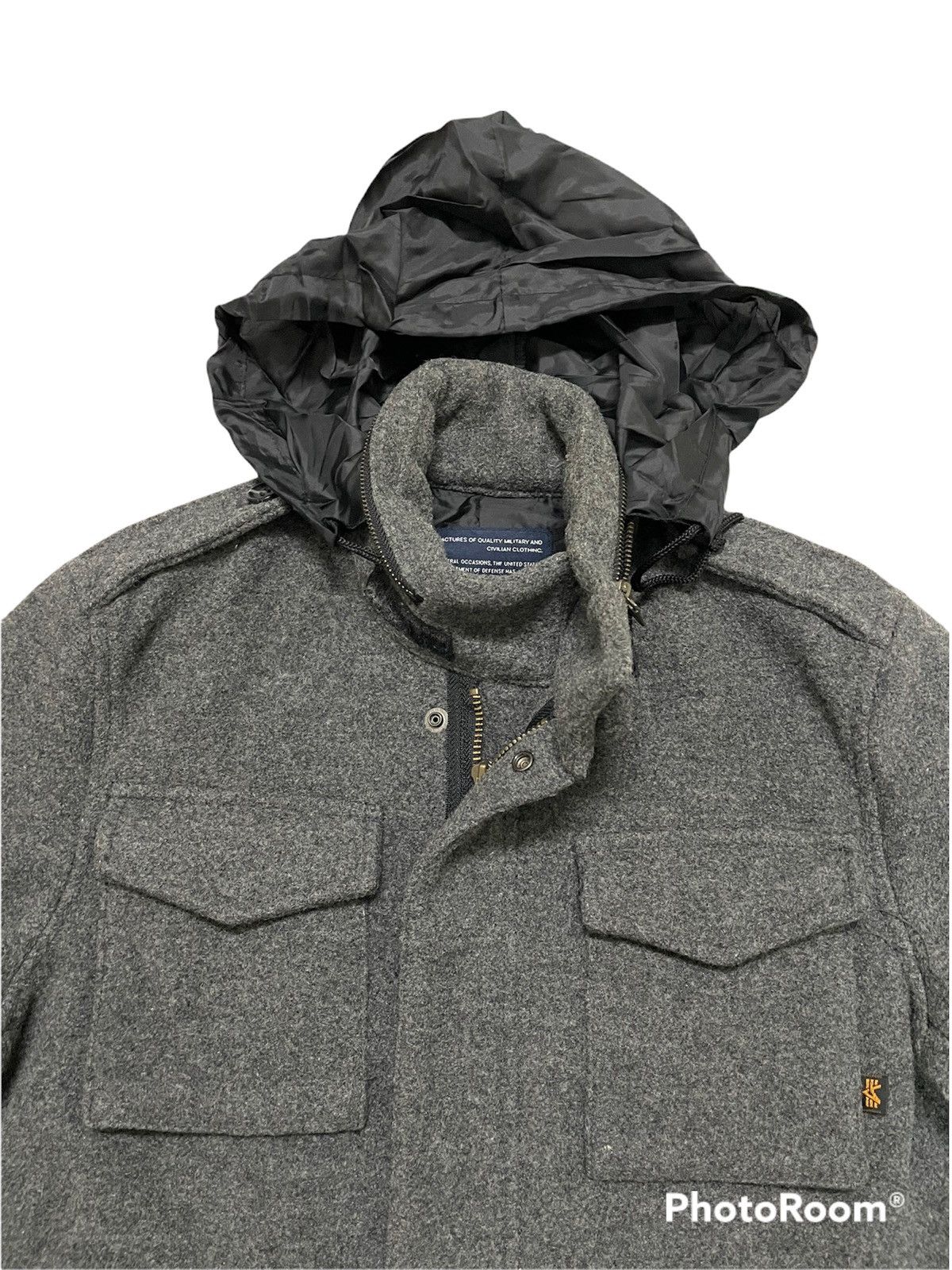 Alpha Industries 🔥BEST OFFER🔥Alpha Industries RainCoat Jacket Hoodie Size US M / EU 48-50 / 2 - 6 Thumbnail