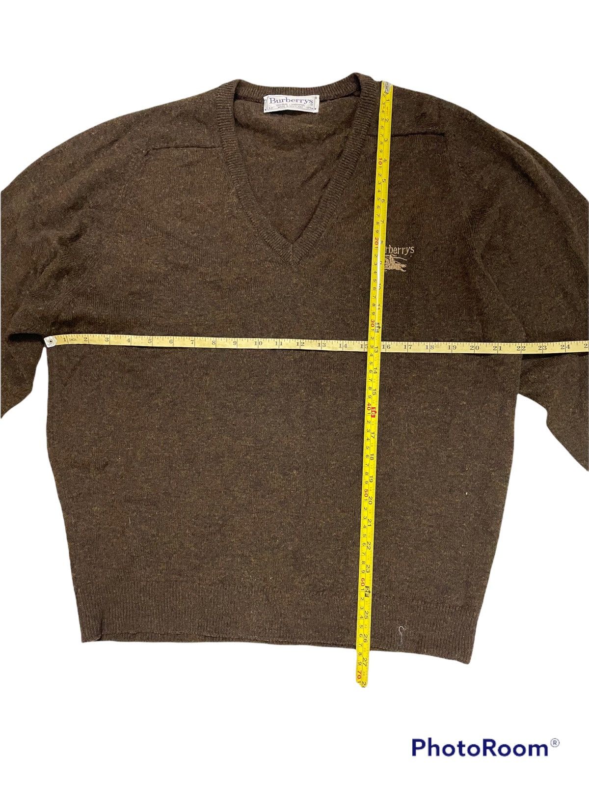 Burberry × Vintage Vintage Burberry Sweatshirt Collar-V Size US L / EU 52-54 / 3 - 5 Thumbnail