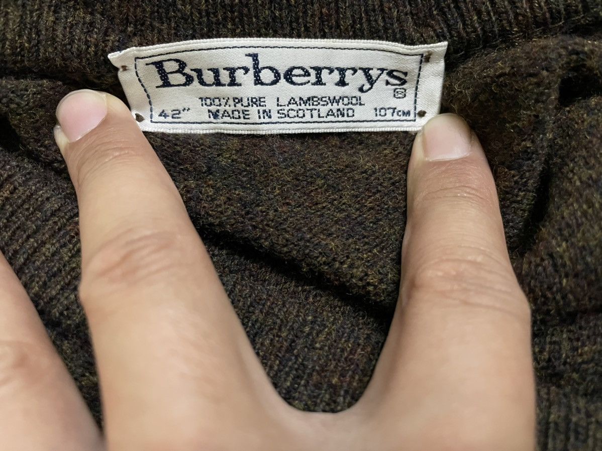 Burberry × Vintage Vintage Burberry Sweatshirt Collar-V Size US L / EU 52-54 / 3 - 7 Thumbnail