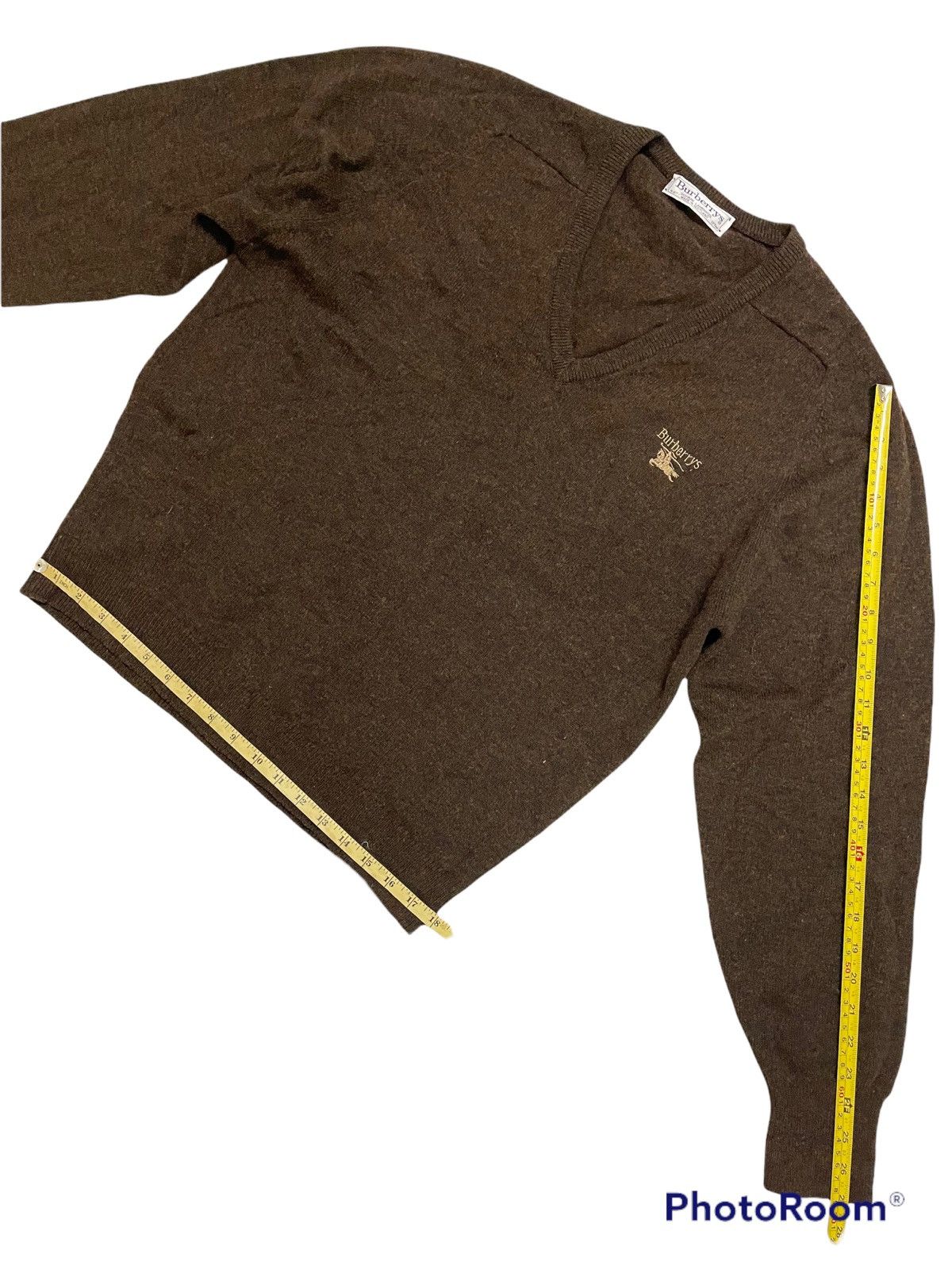 Burberry × Vintage Vintage Burberry Sweatshirt Collar-V Size US L / EU 52-54 / 3 - 6 Thumbnail