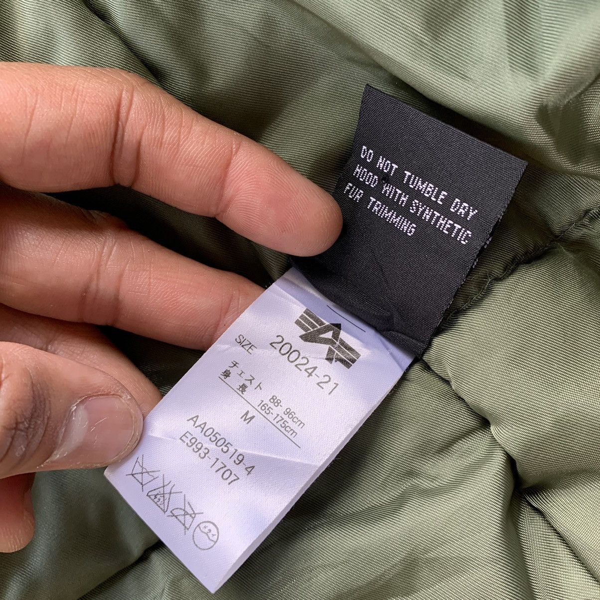 Alpha Industries Alpha Industries Inc Bomber Type N-3B (N) spec MIL-J-6279 Size US M / EU 48-50 / 2 - 15 Thumbnail