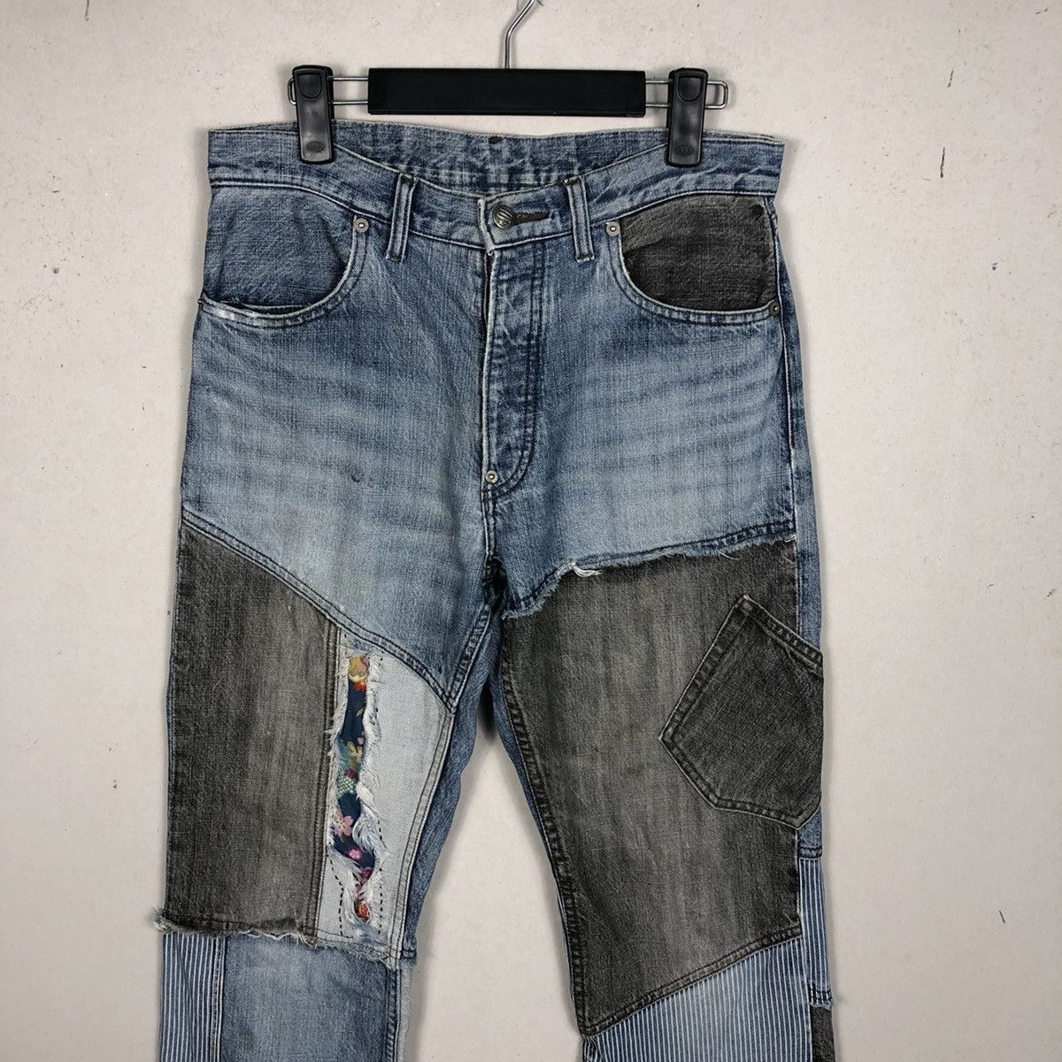 PPFM PPFM Archive Patchwork Japanese Denim Jeans Grunge Vintave Size US 32 / EU 48 - 3 Thumbnail
