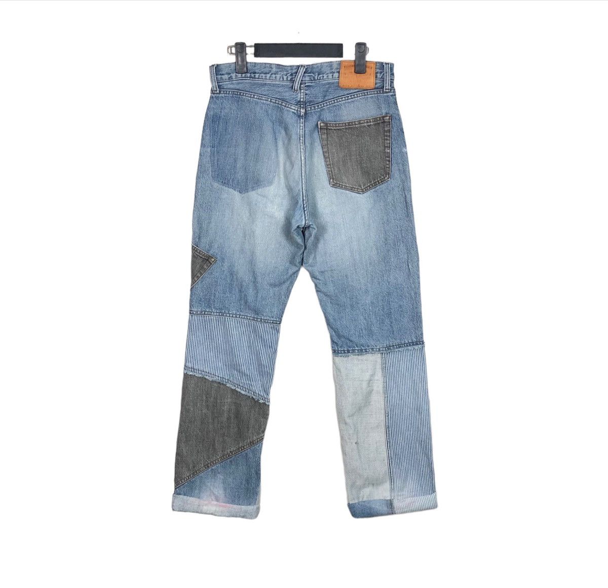 PPFM PPFM Archive Patchwork Japanese Denim Jeans Grunge Vintave Size US 32 / EU 48 - 2 Thumbnail