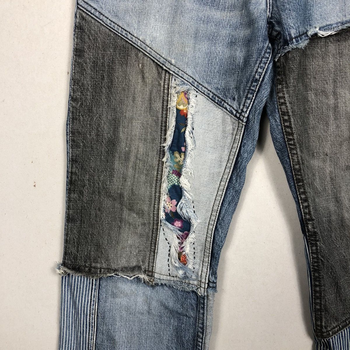 PPFM PPFM Archive Patchwork Japanese Denim Jeans Grunge Vintave Size US 32 / EU 48 - 5 Thumbnail