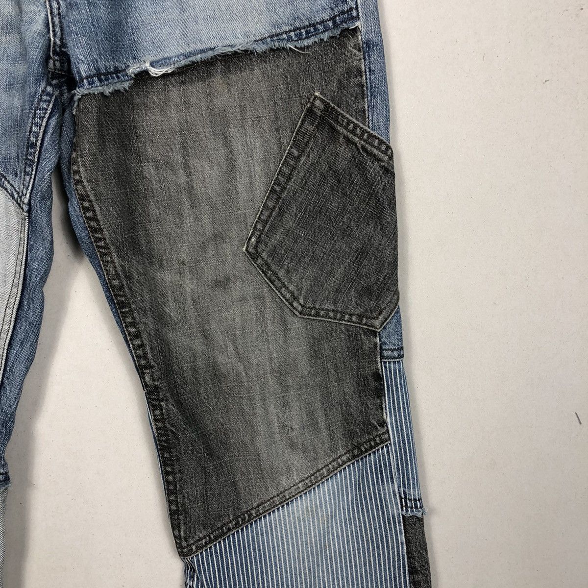 PPFM PPFM Archive Patchwork Japanese Denim Jeans Grunge Vintave Size US 32 / EU 48 - 6 Thumbnail