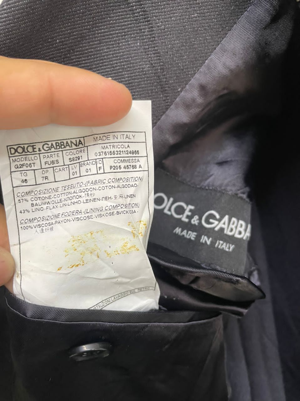 Designer × Dolce & Gabbana Stunning ‼️ Dolce & Gabbana Denim Blazer Jacket With Hoodie Size US M / EU 48-50 / 2 - 15 Thumbnail