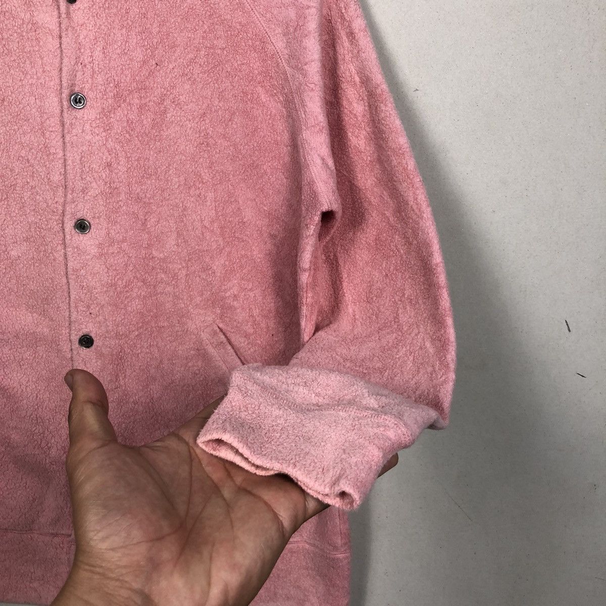 Yohji Yamamoto Yohji Yamamoto Y’s Button’s Up Pink Sweatshirt Jacket Size M / US 6-8 / IT 42-44 - 5 Thumbnail