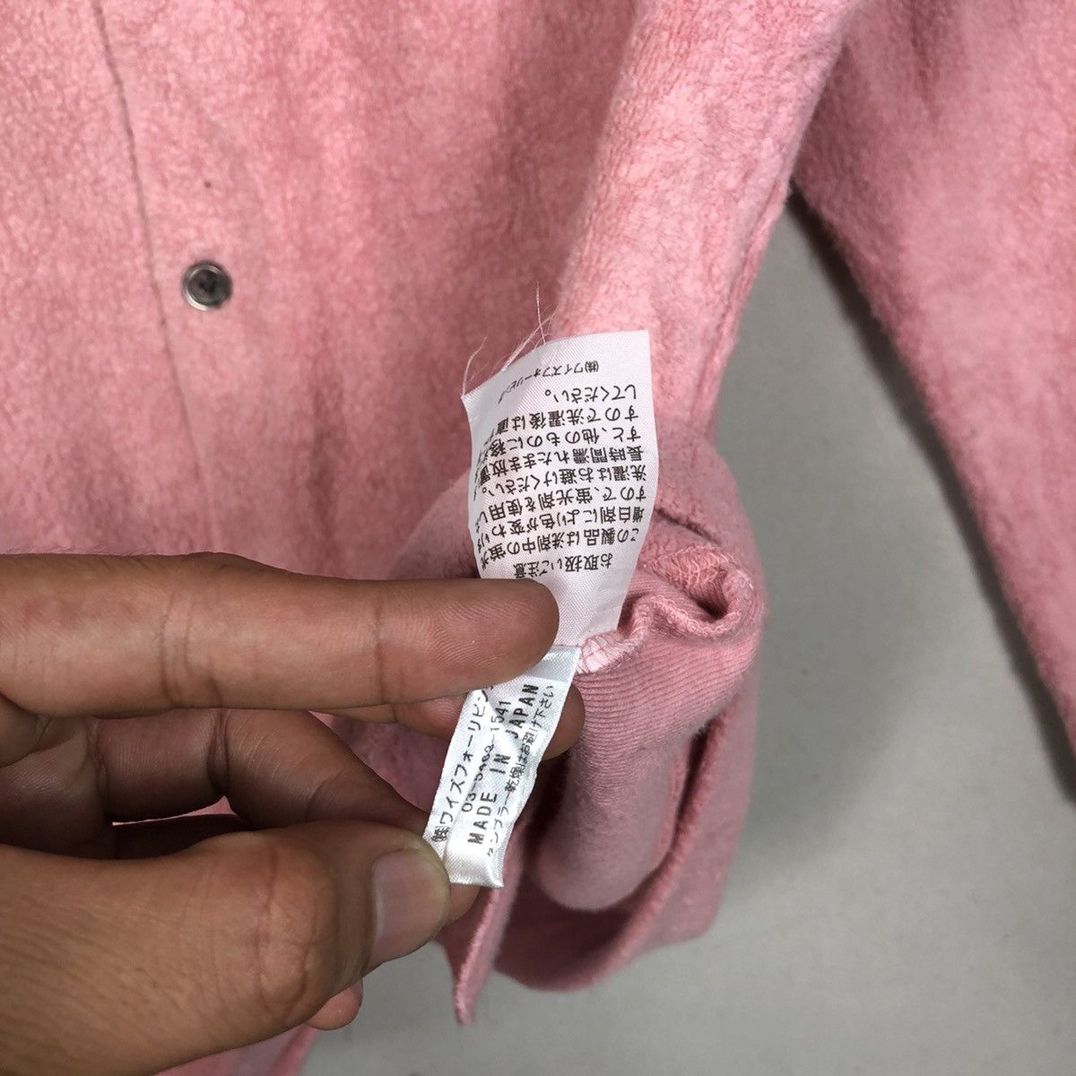 Yohji Yamamoto Yohji Yamamoto Y’s Button’s Up Pink Sweatshirt Jacket Size M / US 6-8 / IT 42-44 - 7 Thumbnail