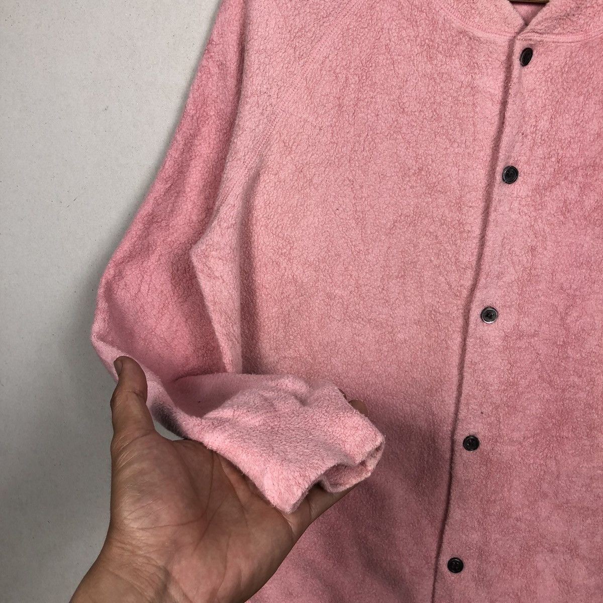 Yohji Yamamoto Yohji Yamamoto Y’s Button’s Up Pink Sweatshirt Jacket Size M / US 6-8 / IT 42-44 - 4 Thumbnail